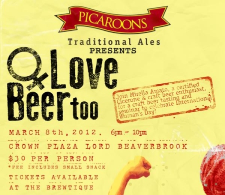 Picaroons Presents “Ladies Love Beer Too” Tasting for International Women’s Day
