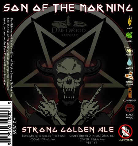 Driftwood Dabbles in the Dark Arts with Son of the Morning Strong Golden Ale
