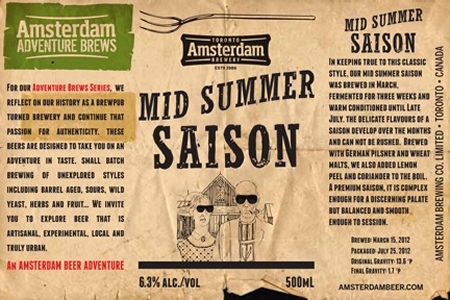 Amsterdam Mid Summer Saison Released Today