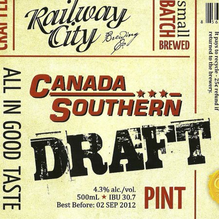 Railway City Canada Southern Draft Now Available