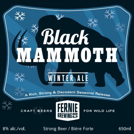 Fernie Black Mammoth Winter Ale Coming Soon