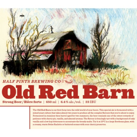 Half Pints Announces Release Details for Old Red Barn Sour Ale
