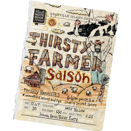 Granville Island Black Note Book Series Continues with Thirsty Farmer Saison