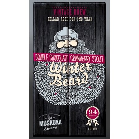 Muskoka Winter Beard Double Chocolate Cranberry Stout Returns in Standard and Vintage Editions