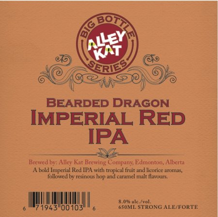 Alley Kat Merges Big Bottle Series & Dragon Series With Bearded Dragon Imperial Red IPA