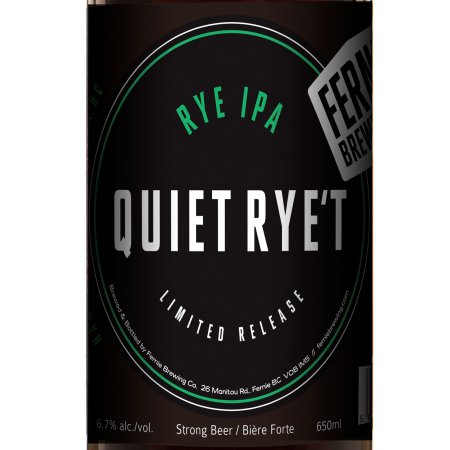 Fernie Bucket List IPA Series Continues with Quiet Rye’t IPA