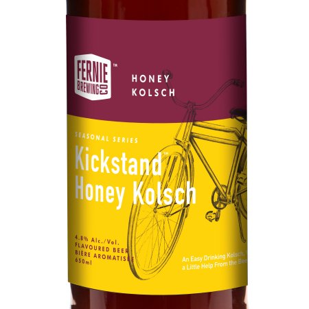 Fernie Brewing Kicks Off Rebranding Effort with Kickstand Honey Kolsch