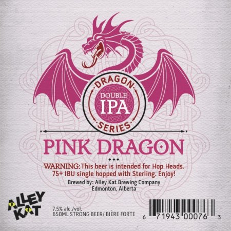 Alley Kat Dragon Double IPA Series Continues With Pink Dragon