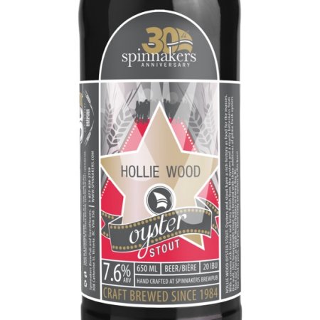 Spinnakers Releases Hollie Wood Oyster Stout