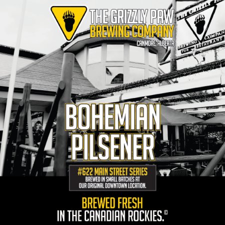Grizzly Paw Continues 622 Main Street Series with Bohemian Pilsner