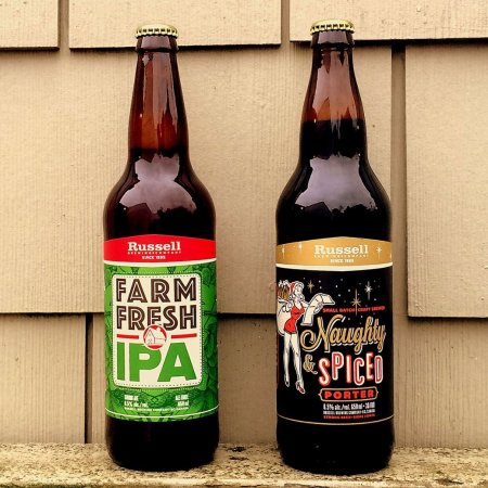 Russell Brewing Releases Farm Fresh IPA and Naughty & Spiced Porter