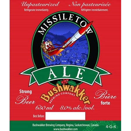 Bushwakker Missiletow Christmas Ale Out Tomorrow