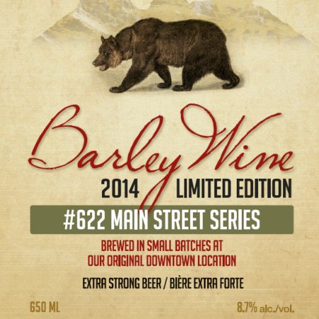 Grizzly Paw Releasing 2014 Barley Wine Next Week