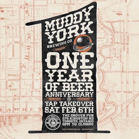 Muddy York Brewing Holding 1st Anniversary Tap Takeover This Weekend