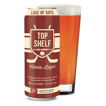 Lake of Bays & NHL Alumni Releasing Top Shelf Vienna Lager