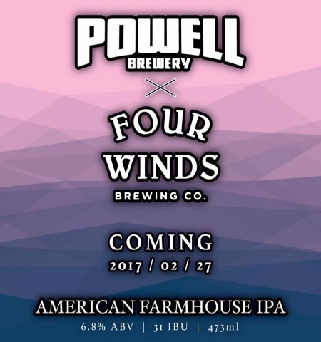 Powell & Four Winds Releasing Collaborative American Farmhouse IPA