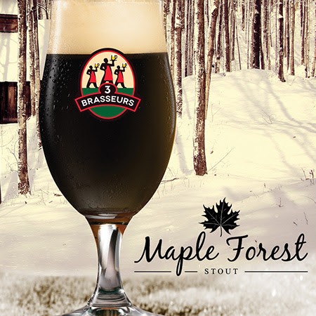 Les 3 Brasseurs La Noire de nos Forêts/The 3 Brewers Maple Forest Stout Now Available