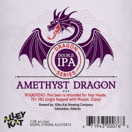 Alley Kat Dragon Double IPA Series Continues With Amethyst Dragon