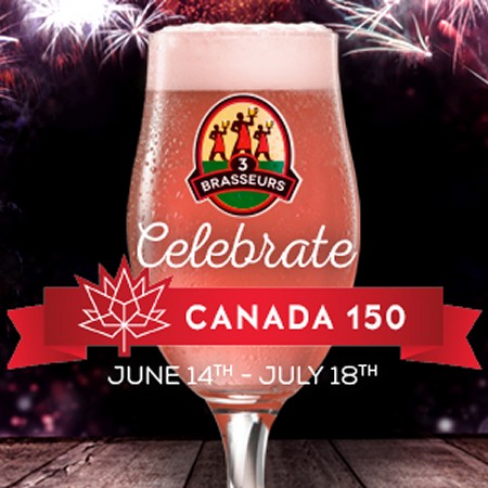 Les 3 Brasseurs/The 3 Brewers Releases The 150th for Canada 150