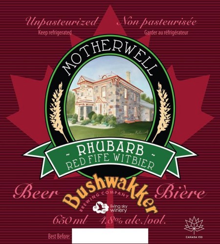 Bushwakker Releasing Rhubarb Red Fife Witbier for Motherwell Homestead
