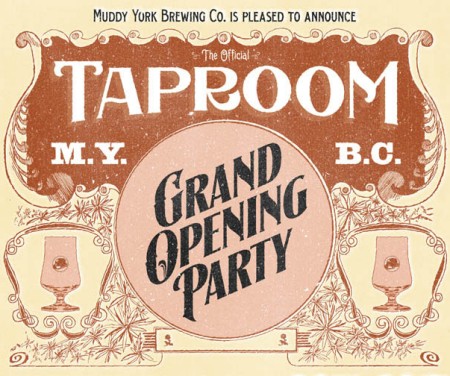 Muddy York Brewing Announces Grand Opening Party for Taproom