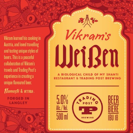 Trading Post Brewing & Chef Vikram Vij Launching Collaborative Beer