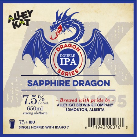 Alley Kat Dragon Double IPA Series Continues With Sapphire Dragon