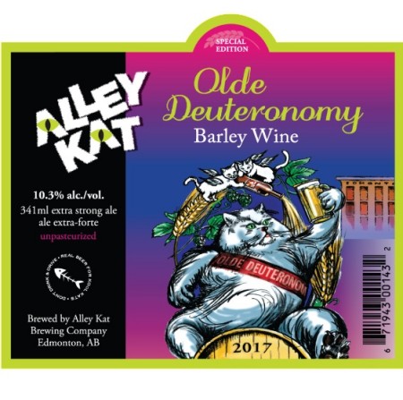 Alley Kat Brewery Announces 2017 Vintage of Olde Deuteronomy Barley Wine