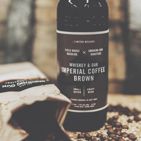 Field House Brewing & Smoking Gun Coffee Roasters Release Whisky & Oak Imperial Coffee Brown