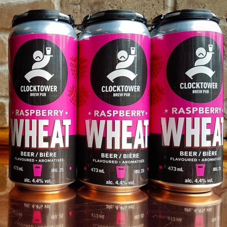 Clocktower Brew Pub Raspberry Wheat Now Available in Cans