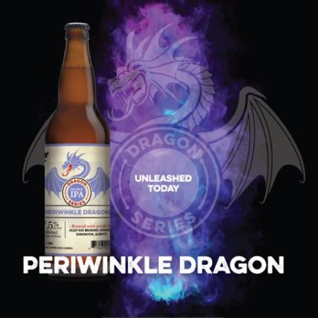 Alley Kat Brewing Dragon Double IPA Series Continues With Periwinkle Dragon