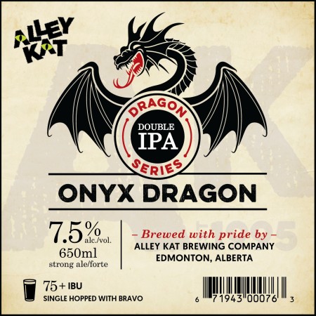 Alley Kat Brewing Dragon Double IPA Series Continues With Onyx Dragon