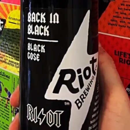 Riot Brewing Releases Back in Black Gose