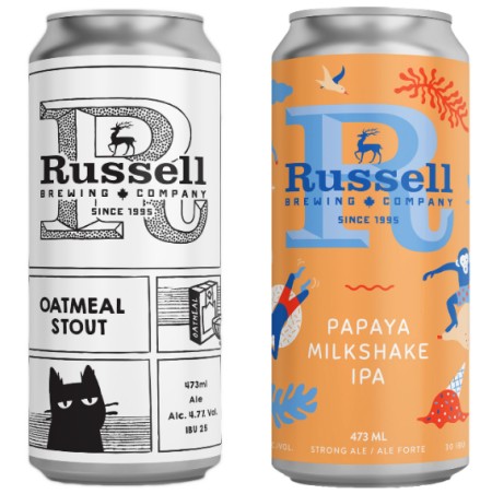 Russell Brewing Releasing Oatmeal Stout & Papaya Milkshake IPA