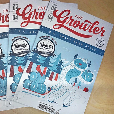 The Growler BC Releases Winter 2018 Issue & Announces Winners of 1st Annual Growlie Awards