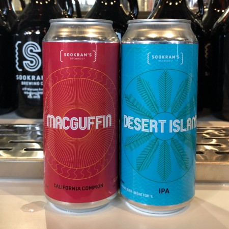 Sookram’s Brewing Releases Cans of Macguffin California Common & Desert Island IPA