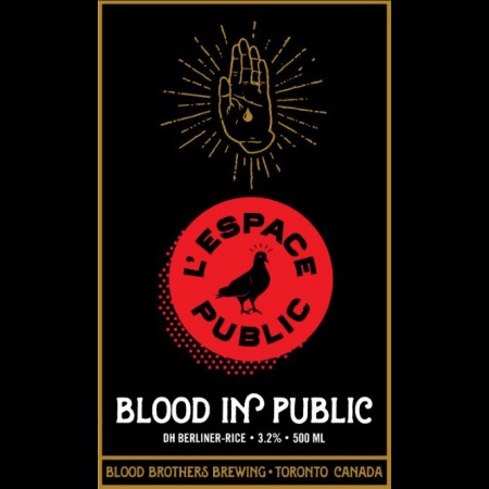 Blood Brothers Brewing and L’Espace Public Release Blood in Public Sour Ale