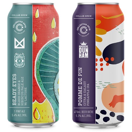 Collective Arts Brewing Releases Collaborations with Marz Community Brewing and Brasserie Dunham