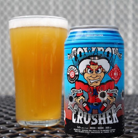 Parallel 49 Brewing and Trolley 5 Brewpub Bring Back Cowboy Crusher ISA