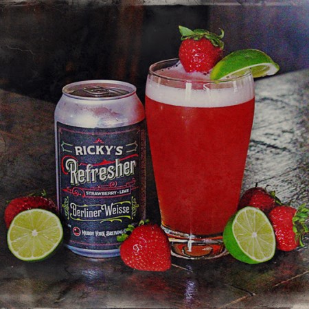 Muddy York Brewing Ricky’s Refresher Strawberry-Lime Berliner Weisse Now Available in Cans