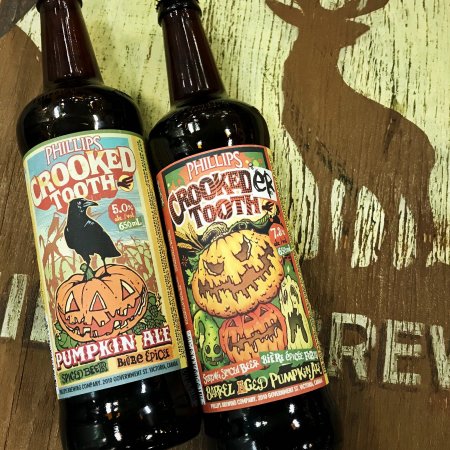 Phillips Brewing Crooked Tooth & Crookeder Tooth Pumpkin Ales Return for 2019
