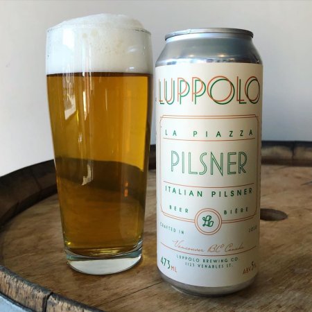 Luppolo Brewing Releases Cans of La Piazza Pilsner