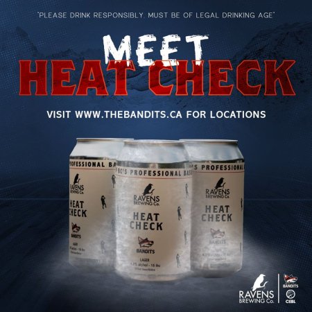 Ravens Brewing and Fraser Valley Bandits Release Heat Check Lager