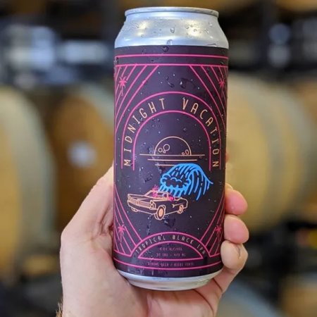 Russell Brewing and Mile 37 Canning Release Midnight Vacation Tropical Black IPA