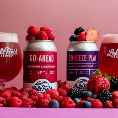 Left Field Brewery Releases Squeeze Play Bumbleberry Sour and Go-Ahead Raspberry Hibiscus Gose