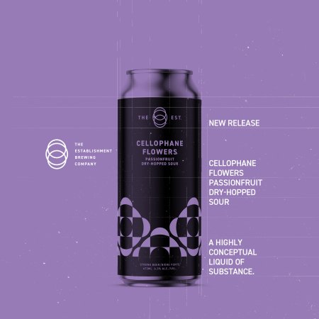 The Establishment Brewing Company Releases Cellophane Flowers Passionfruit Dry-Hopped Sour