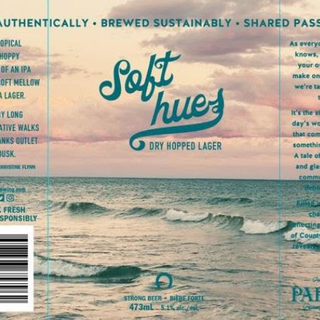 Parsons Brewing Releasing Soft Hues Dry-Hopped Lager