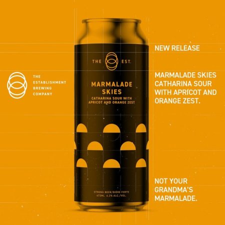 The Establishment Brewing Company Releases Marmalade Skies Catharina Sour with Apricot and Orange Zest