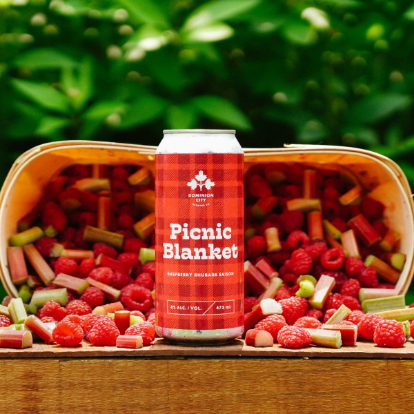 Dominion City Brewing Releases Picnic Blanket Raspberry Rhubarb Saison