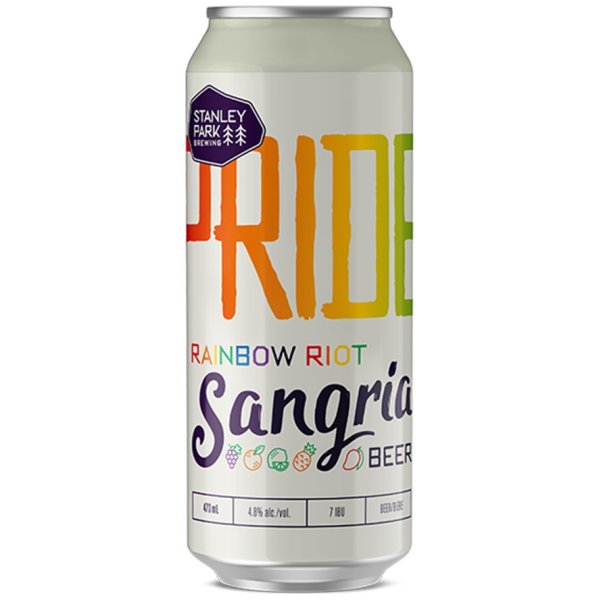 Stanley Park Brewing and Vancouver Pride Society Releasing Rainbow Riot Sangria Beer
